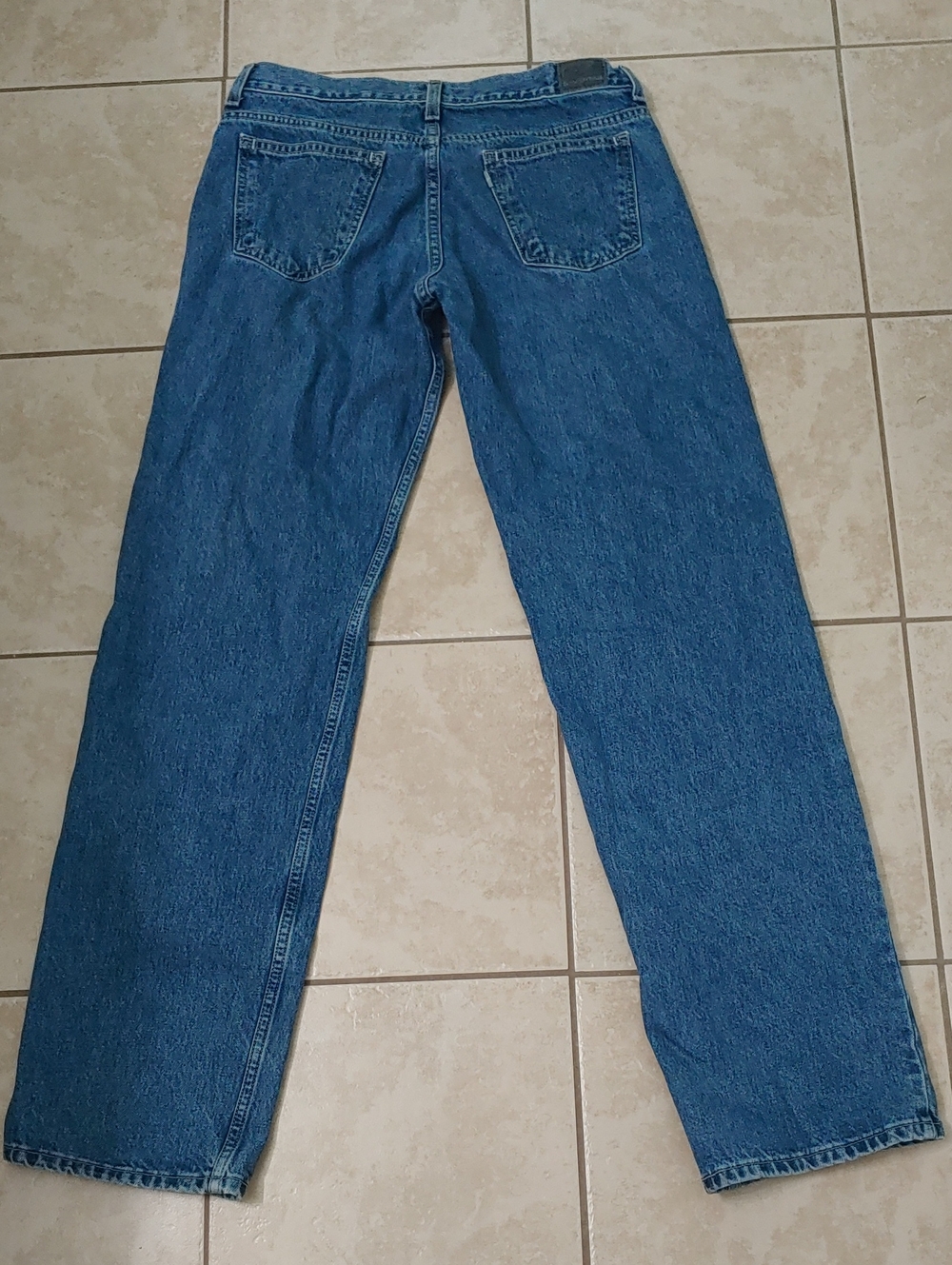 Vintage 90s Levi Silvertab Jeans Women's Straight Leg Dark Wash Denim Size 9L